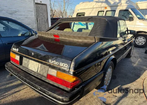 1988 Saab 900 из США, поврежденный, VIN YS3AT76L3J7040435
